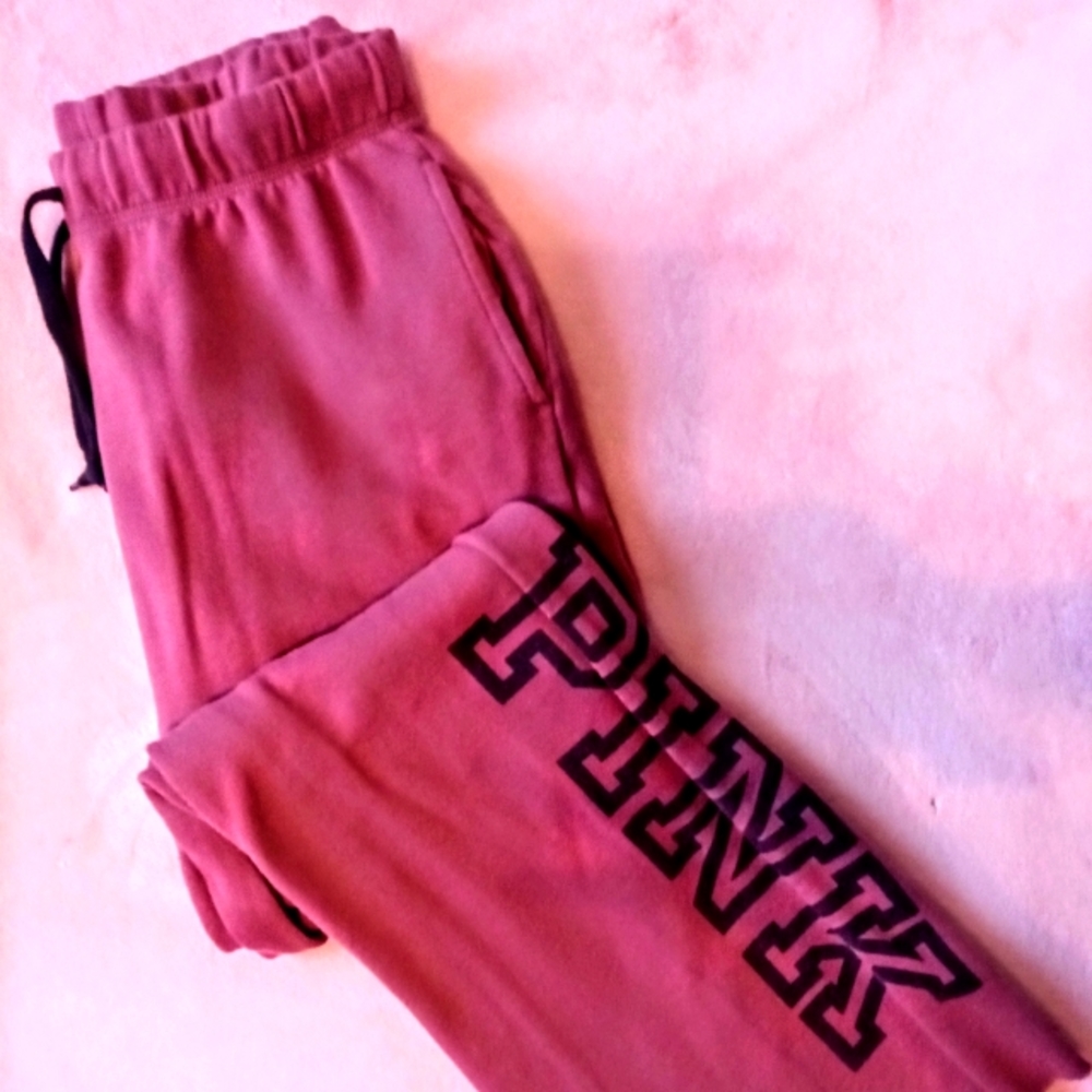 Victoria's Secret pink logo sweats